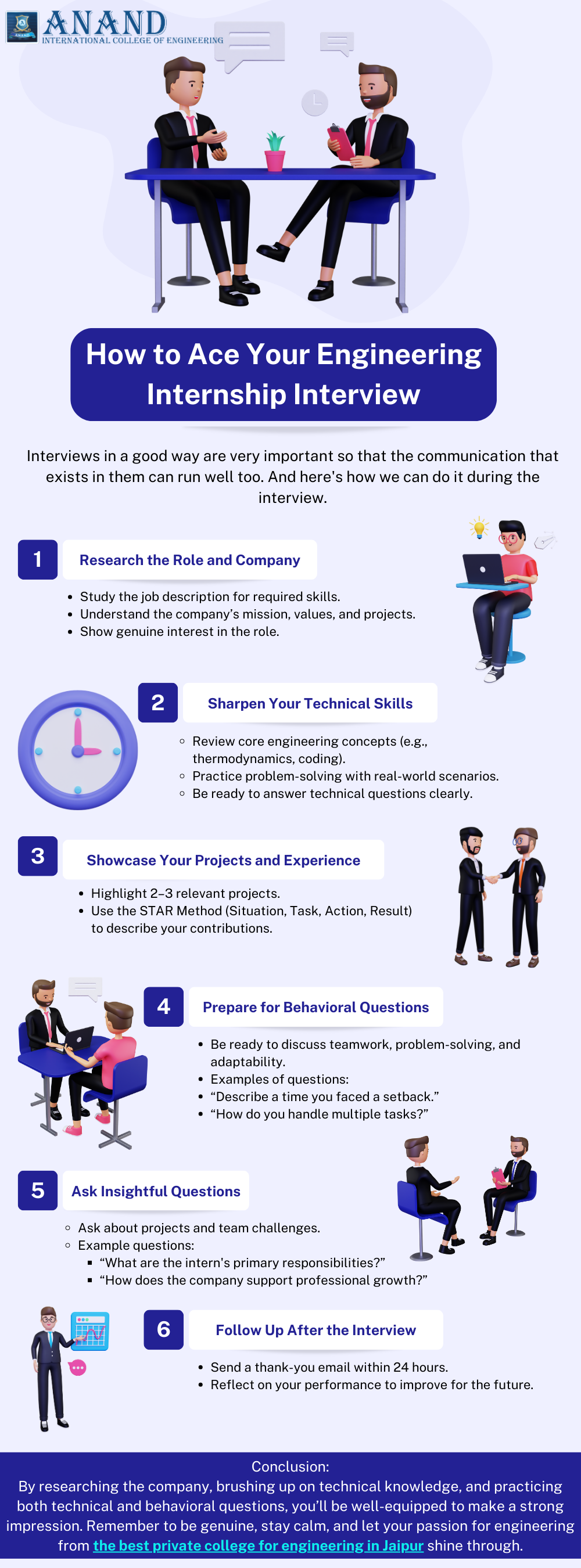 How to Ace Your Engineering Internship Interview - Infographic