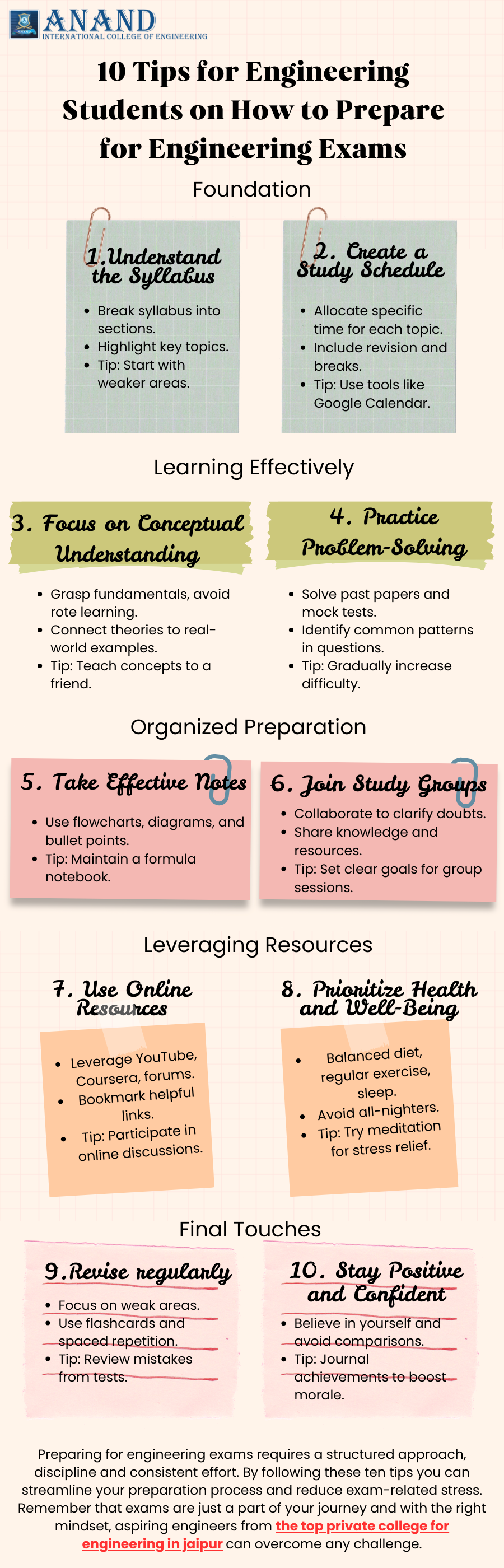 infographic - How to Prepare for Engineering Exams